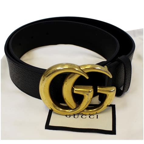 gucci leather belt with double g buckle replica